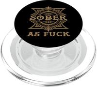 Divertido Sobriedad Amantes del Alcohol Sober As Fuck AF PopSockets PopGrip para MagSafe