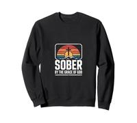 Divertido Sobrio por La Gracia De Dios Diciendo Recuperación Sudadera