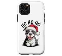 Divertido Sombrero de Papá Noel para Perro Pitbull Ho Ho Ho Navidad Pit Bull Carcasa para iPhone 11 Pro