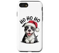 Divertido Sombrero de Papá Noel para Perro Pitbull Ho Ho Ho Navidad Pit Bull Carcasa para iPhone SE (2020) / 7/8