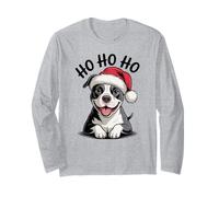 Divertido Sombrero de Papá Noel para Perro Pitbull Ho Ho Ho Navidad Pit Bull Manga Larga