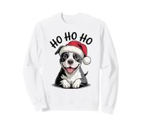 Divertido Sombrero de Papá Noel para Perro Pitbull Ho Ho Ho Navidad Pit Bull Sudadera