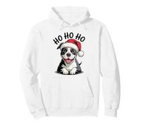 Divertido Sombrero de Papá Noel para Perro Pitbull Ho Ho Ho Navidad Pit Bull Sudadera con Capucha