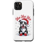 Divertido Sombrero de Papá Noel para Perro Pittie Ho Ho Ho Navidad Carcasa para iPhone 11 Pro MAX
