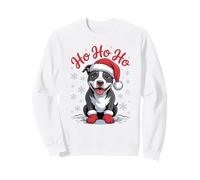 Divertido Sombrero de Papá Noel para Perro Pittie Ho Ho Ho Navidad Sudadera