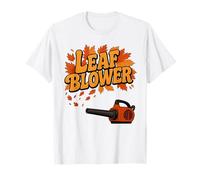 Divertido soplador de Hojas Broma Halloween jardinería Temporada de otoño Camiseta