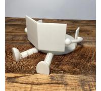 Divertido soporte de papel higiénico, diseño de lectura de periódico impreso en 3D, organizador de papel higiénico para decoración de baño y adorno del hogar