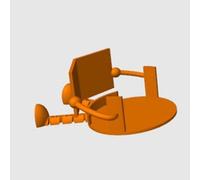 Divertido soporte de papel higiénico, diseño de lectura de periódico impreso en 3D, organizador de papel higiénico para decoración de baño y adorno del hogar