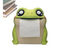 Divertido soporte de papel higiénico, divertido estante de papel higiénico de rana, reversible, estante de almacenamiento de pañuelos impreso en 3D, organizador de baño de dibujos animados para