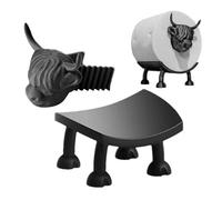 Divertido soporte de papel higiénico, soporte de , estante de papel decorativo de 3.94 pulgadas, marco de almacenamiento portátil, pieza de acento caprichosa para baño, decoración de humor, casa