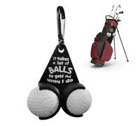 Divertido soporte para pelotas de golf, pequeño soporte portátil para un fácil transporte, organizador de almacenamiento de pelotas de golf para el hogar, campo, viajes, regalo para golfistas