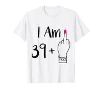divertido soy 39 más 1 dedo medio para un 40 mujeres 40 viejo Camiseta