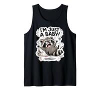 Divertido, Soy Solo un bebé Mapache Animal Cita Camiseta sin Mangas