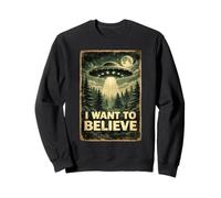 Divertido sueño de ovni en el Que Quiero Creer: Alien Spaceship Classic Sudadera