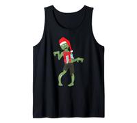 Divertido suéter de Navidad de Halloween de miedo zombi de Navidad Jersey Camiseta sin Mangas