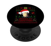 Divertido suéter Feo de Navidad del Presidente Mckinley de William PopSockets PopGrip Adhesivo