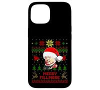Divertido suéter Feo navideño del Presidente de Millard Fillmore Carcasa para iPhone 15