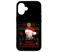 Divertido suéter Feo navideño del Presidente de Millard Fillmore Carcasa para iPhone 16