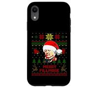 Divertido suéter Feo navideño del Presidente de Millard Fillmore Carcasa para iPhone XR