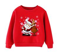 Divertido suéter navideño unisex para niños, sudadera de Navidad para niños y niñas, manga larga, suéter cálido de Navidad, cómodo traje de Navidad para adolescentes