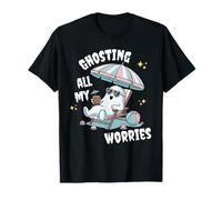 Divertido Summerween Ghost Spooky Summer Vacation Beach Trip Camiseta