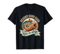 Divertido Surfista de Ciencia ficción Ride The Worm en el Desert Surf Club Camiseta