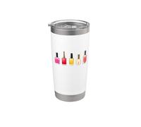 Divertido surtido de esmaltes de uñas Vaso térmico de acero inoxidable de doble pared