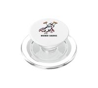 Divertido T-Rex Wiener-Saurus imparable T-Rex ama el Perro Caliente PopSockets PopGrip para MagSafe