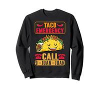 Divertido Taco Emergencia Cinco de Mayo Hombres Mujeres Fiesta Mexicano Sudadera