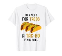 Divertido Taco, Soy una Zorra para Tacos, Linda y Adorable Comida Kawaii Camiseta gráfica económica