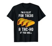 Divertido Taco, Soy una Zorra para Tacos, Linda y Adorable Comida Kawaii Camiseta gráfica económica