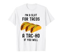 Divertido Taco, Soy una Zorra para Tacos, Linda y Adorable Comida Kawaii Camiseta gráfica económica
