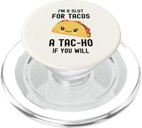 Divertido Taco, Soy una Zorra para Tacos, Linda y Adorable Comida Kawaii PopSockets PopGrip para MagSafe