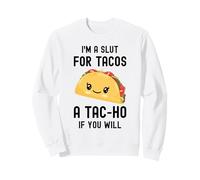 Divertido Taco, Soy una Zorra para Tacos, Linda y Adorable Comida Kawaii Sudadera