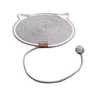 Divertido tapete de juguete para gatos, cuerda de algodón, elegante, rascador para gatos, producto de animales para el cuidado de las garras