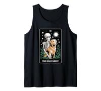 Divertido Tarot Perro Padre Golden Retriever Camiseta sin Mangas