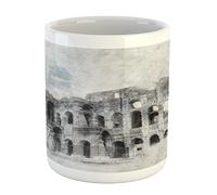 Divertido Taza Beige Negro Decorada Taza de gráfico 330ML para Regalo de fin de curso,Regalo para padres,Regalo de aniversario,Té time
