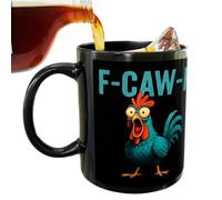 Divertido - Taza de pollo de 3.74x3.15 pulgadas, peso ligero | Cómoda Copa de Gallo, F-caw-f Copa Para Amigo O Colega, Hombres Y Mujeres, Niños Y Niñas