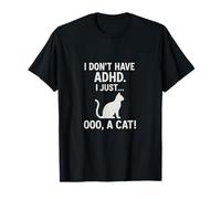 Divertido TDAH I Just Ooo A Cat Distraction Amante de los Gatos Humor Camiseta