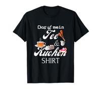Divertido té chai café y pastel mesa de café chismes Camiseta