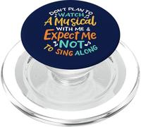 Divertido Teatro Musical Cantando Actor Actuación Musical PopSockets PopGrip para MagSafe