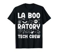 Divertido técnico de Laboratorio Boo Labo Tech Crew Halloween Camiseta