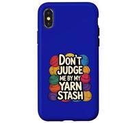 Divertido Tejido NO ME JUZGUETES por MI Hilo Carcasa para iPhone X/XS