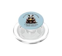 Divertido tejón Not Easy Lemon Squeezy PopSockets PopGrip para MagSafe