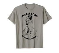 Divertido Teléfono Celular Bad WiFi Oración Señor Dame Una Señal Camiseta