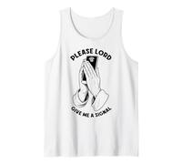 Divertido Teléfono Celular Bad WiFi Oración Señor Dame Una Señal Camiseta sin Mangas