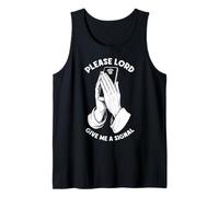 Divertido Teléfono Celular Bad WiFi Oración Señor Dame Una Señal Camiseta sin Mangas