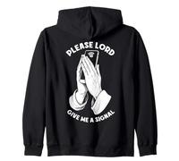 Divertido Teléfono Celular Bad WiFi Oración Señor Dame Una Señal Sudadera con Capucha