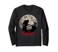 Divertido terror de Drácula, pero los fanáticos de First Coffee Gothic Vampire Manga Larga