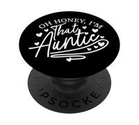 Divertido Tía Oh Cariño Im Que la tía a ser Sobrina Sobrino PopSockets PopGrip Adhesivo